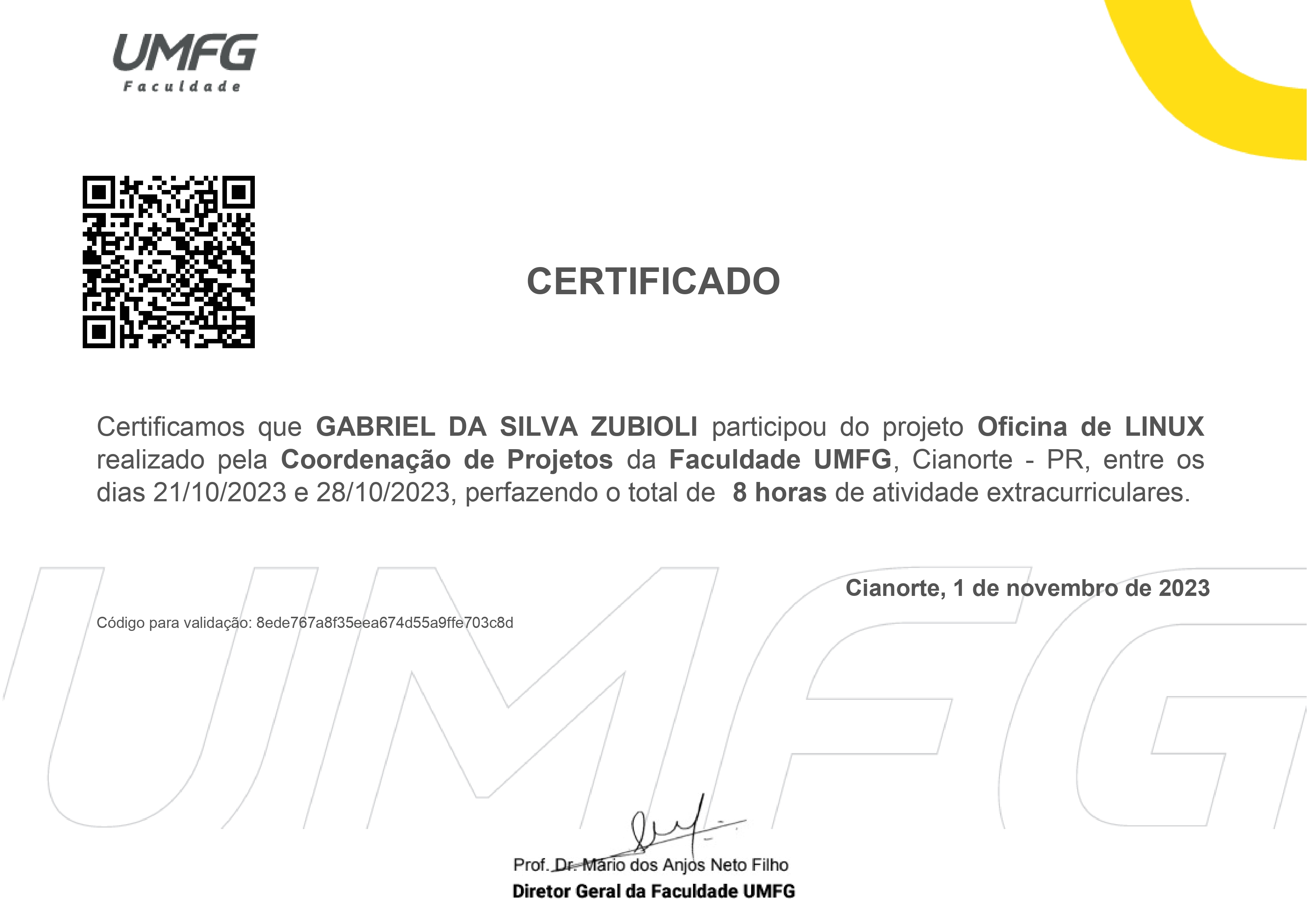 Certificado de Linux